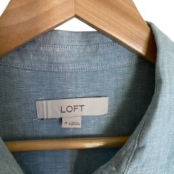 Loft Linen Everyday Pocket Shirt Medium - Picture 2 of 4